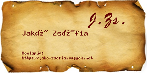 Jakó Zsófia névjegykártya
